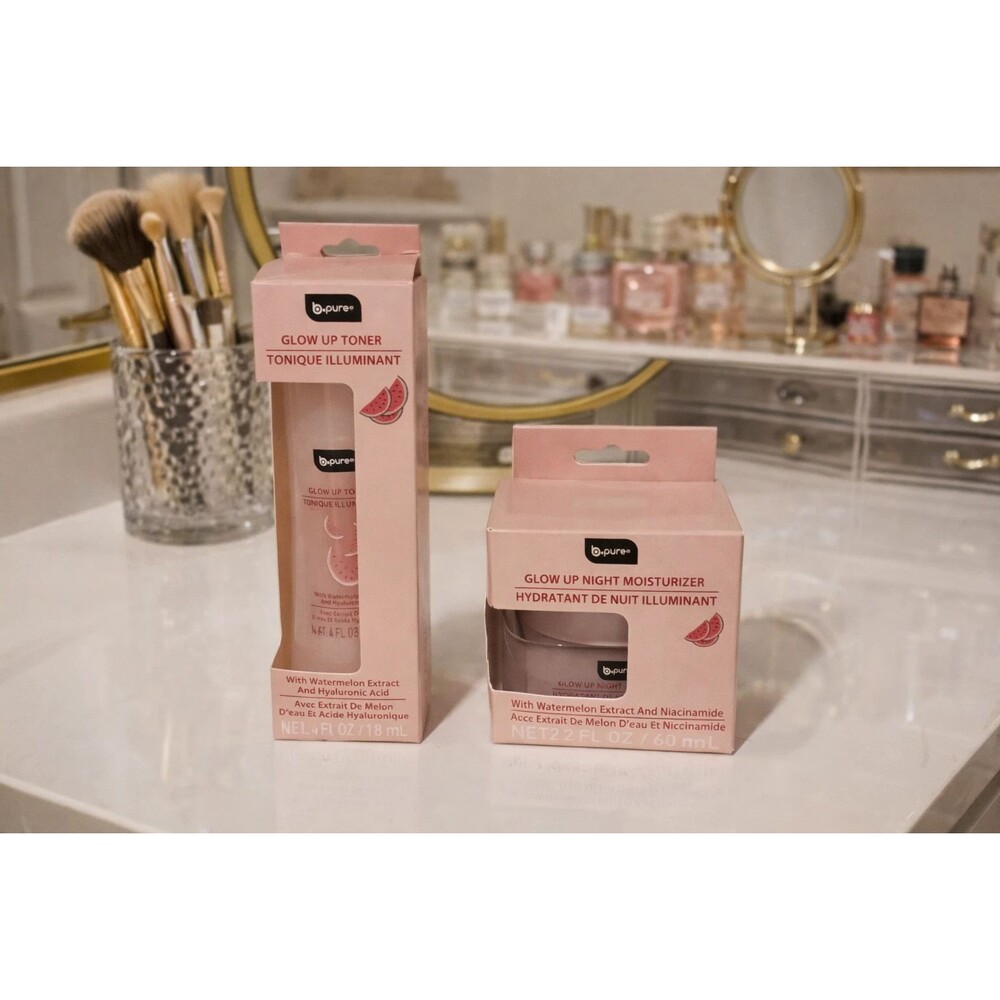 B.PURE+ Glow Up Toner Watermelon Extract Hyaluronic Acid Brightening Skin Care